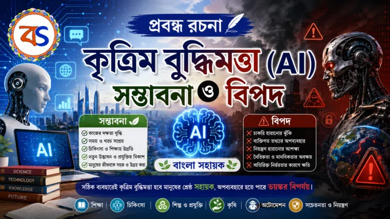 কৃত্রিম বুদ্ধিমত্তা (AI) সম্ভাবনা ও বিপদ | AI | প্রবন্ধ রচনা | AI Sambhabona o Bipod