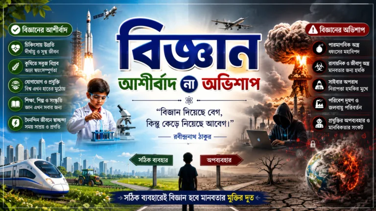বিজ্ঞান আশীর্বাদ না অভিশাপ| প্রবন্ধ রচনা| Bigyan ashirbad na abhishap